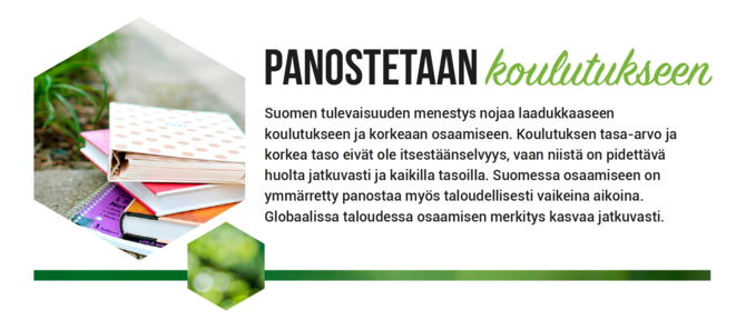 panostetaan koulutukseen